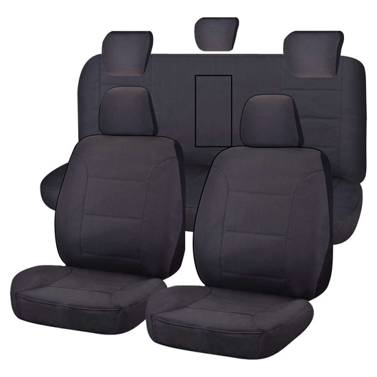 Seat Covers for ISUZU D-MAX 06/2012 - 06/2020 DUAL CAB CHASSIS UTILITY FR CHARCOAL CHALLENGER