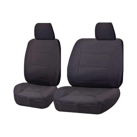 Seat Covers for MAZDA BT-50 B22P/Q-B32P/Q UP SERIES 10/2011 ? 2015 SINGLE CAB CHASSIS FRONT BUCKET + _ BENCH CHARCOAL ALL TERRAIN