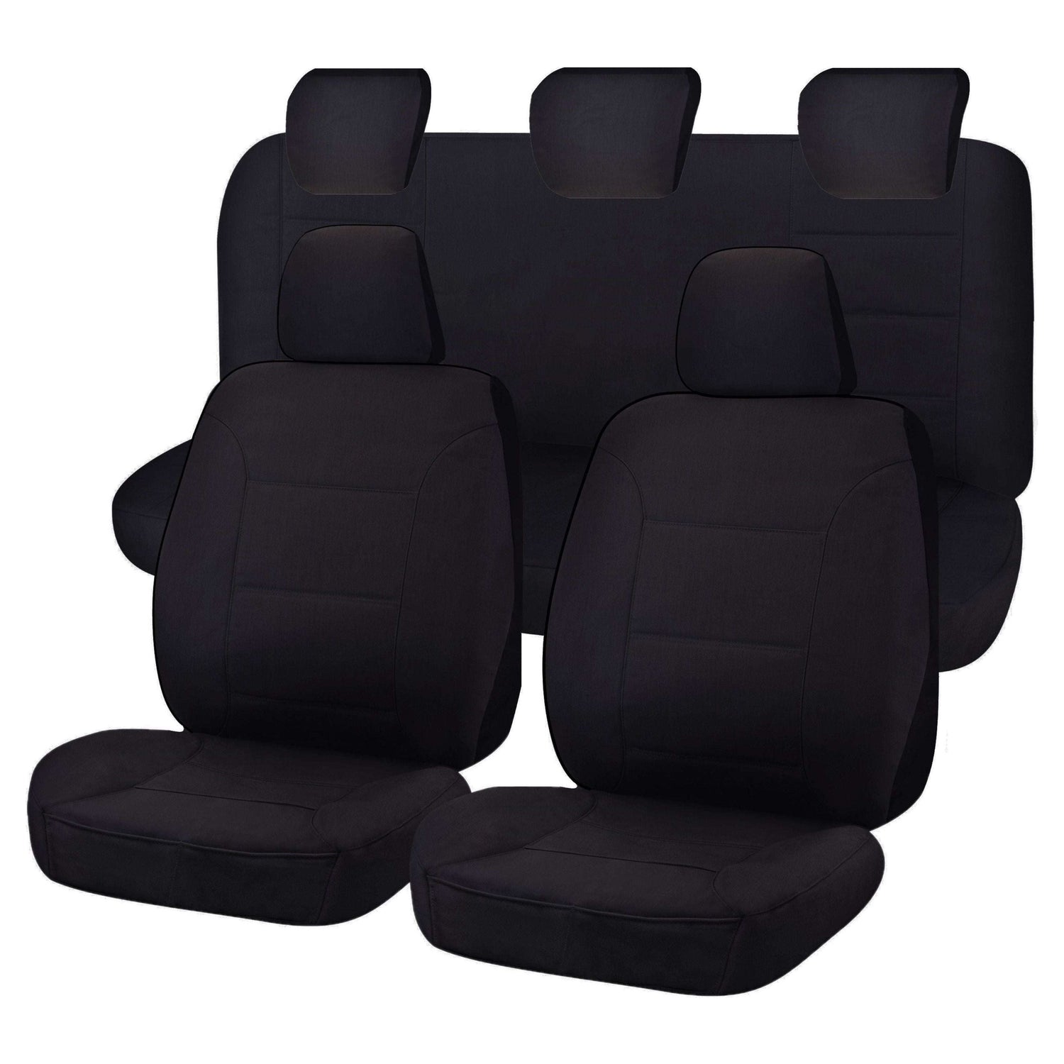 Seat Covers for MAZDA BT-50 FR UR 09/2015 - 06/2020 DUAL CAB FR BLACK CHALLENGER - Magdasmall