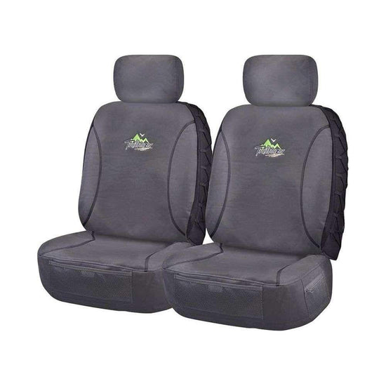 Seat Covers for MAZDA BT50 B32P SERIES 11/2006 ? 11/2011 SINGLE / DUAL CAB CHASSIS FRONT 2X BUCKETS CHARCOAL TRAILBLAZER - Magdasmall