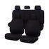 Seat Covers for MITSUBISHI TRITON FR ML-MN SERIES 06/2006 ? 2015 DUAL CAB UTILITY FR BLACK CHALLENGER - Magdasmall