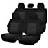 Seat Covers for MITSUBISHI TRITON FR ML-MN SERIES 06/2006 - 2015 DUAL CAB UTILITY FR BLACK PREMIUM - Magdasmall