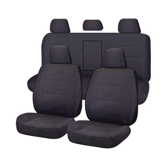 Seat Covers for MITSUBISHI TRITON FR ML-MN SERIES 06/2006 ? 2015 DUAL CAB UTILITY FR CHARCOAL CHALLENGER