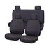 Seat Covers for NISSAN NAVARA D23 SERIES 1-2 NP300 03/2015 - 10/2017 DUAL CAB FR CHARCOAL ALL TERRAIN - Magdasmall