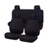 Seat Covers for NISSAN NAVARA D23 SERIES 3 NP300 11/2017 -11/ 2020 DUAL CAB FR BLACK CHALLENGER