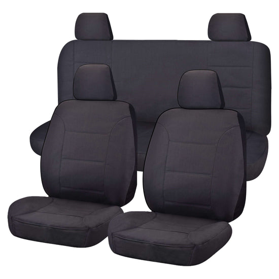 Seat Covers for NISSAN NAVARA D23 SERIES 3 NP300 11/2017 - 11/2020 DUAL CAB FR CHARCOAL ALL TERRAIN