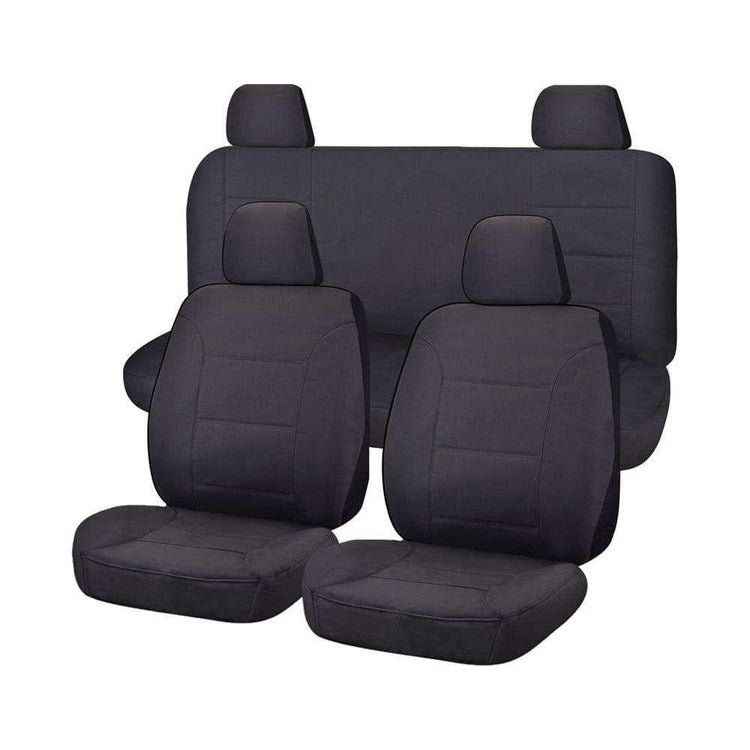 Seat Covers for NISSAN NAVARA D23 SERIES 3 NP300 11/2017 - 11/2020 DUAL CAB FR CHARCOAL CHALLENGER