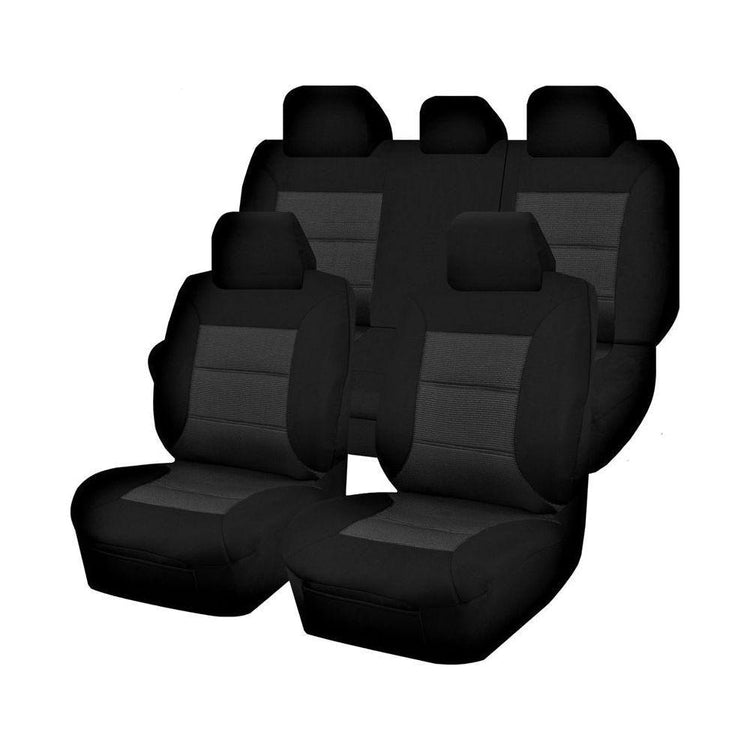 Seat Covers for TOYOTA C-HR NGX10-50R 12/2016 - ON 4X4 SUV / WAGON 5 SEATERS FR BLACK PREMIUM