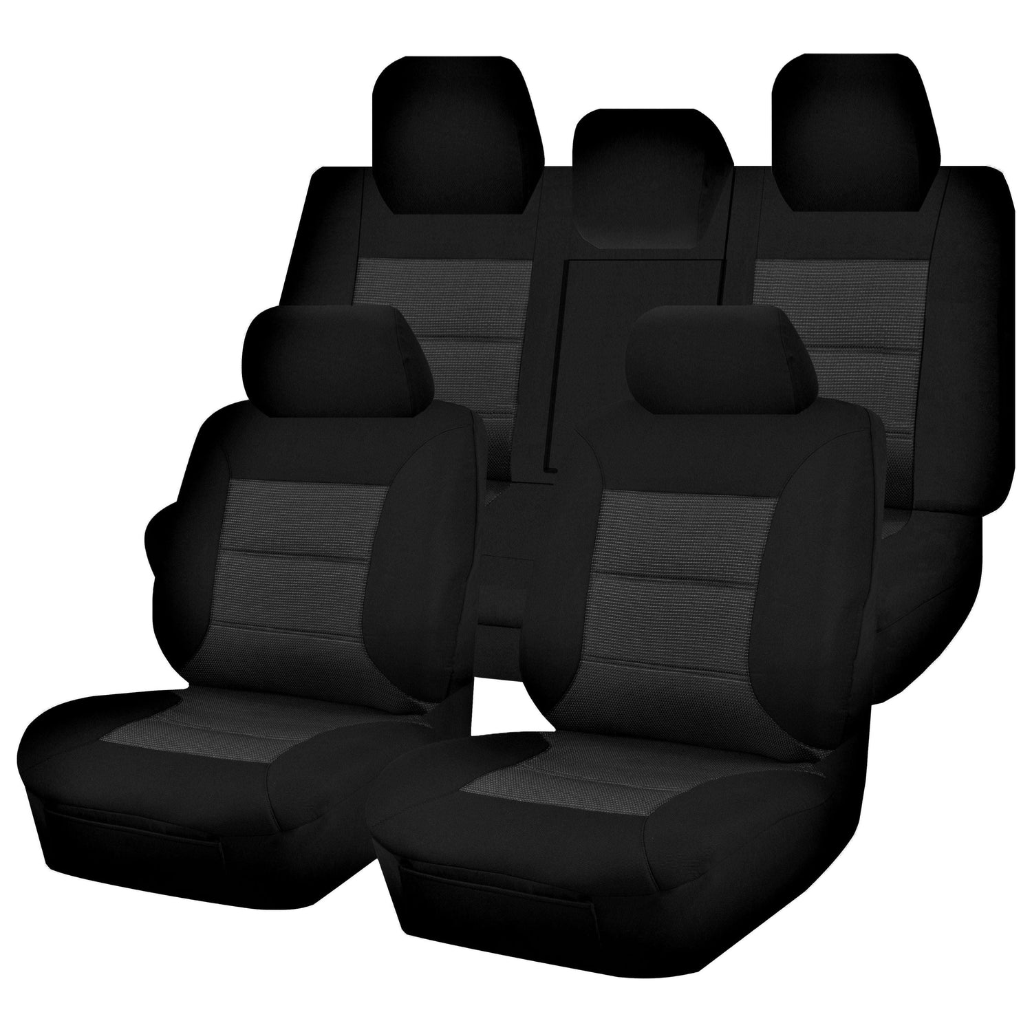 Seat Covers for TOYOTA CAMRY ASV50R 12/2011 - 12/2017 4 DOOR SEDAN FR BLACK PREMIUM