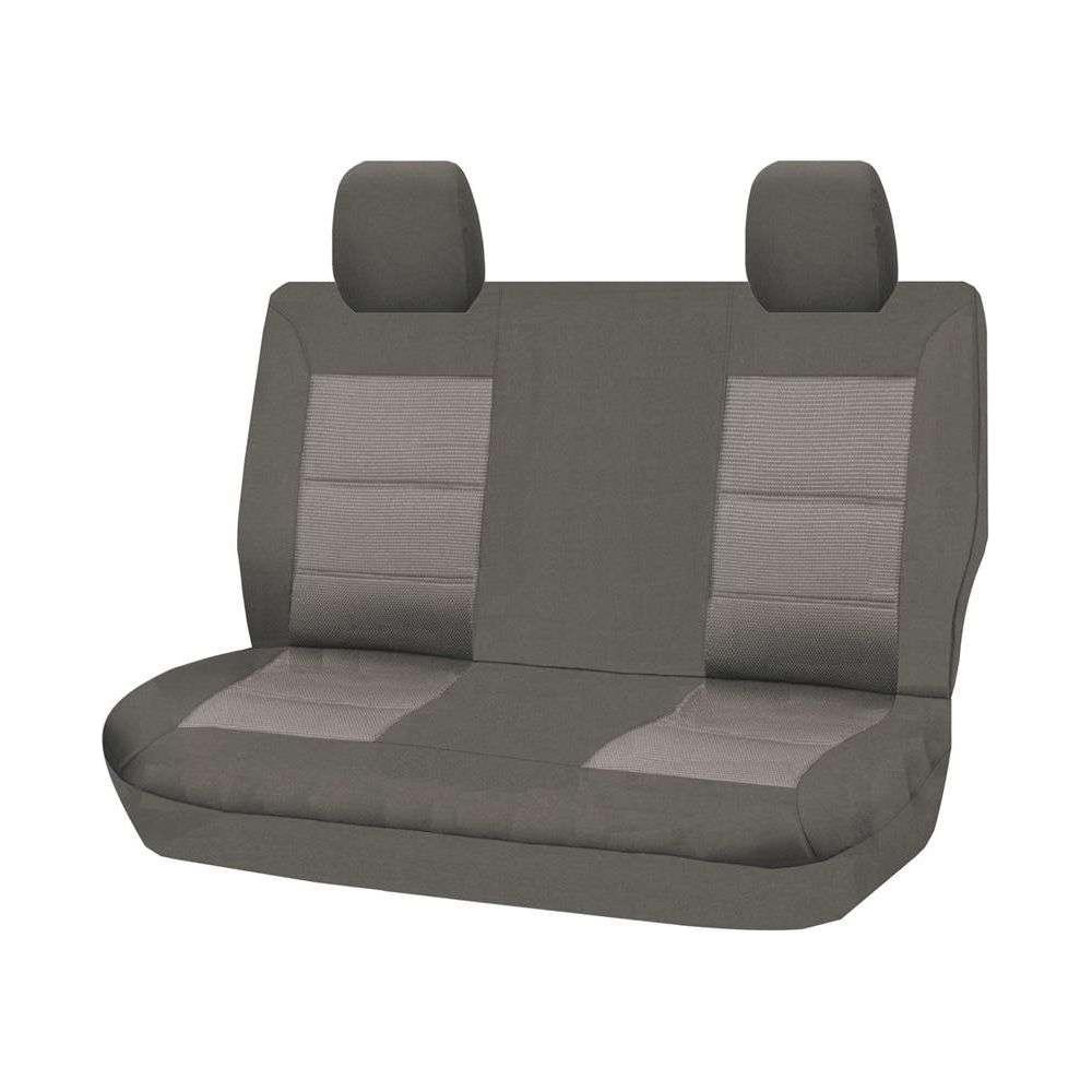 Seat Covers for TOYOTA LANDCRUISER 70 SERIES VDJ 05/2007 - ON DUAL CAB REAR BENCH GREY PREMIUM - Magdasmall