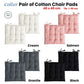 Set of 2 Colter Cotton Chair Pads Salmon