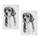 Set of 2 Delightful Dogs Cotton Kitchen Tea Towels 50 x 70 cm Beagle