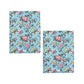 Set of 2 Jardin Peony Cotton Kitchen Tea Towels 50 x 70 cm
