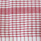 Set of 3 Jumbo Cotton Checkered Tea Towels 60 x 90 cm Red
