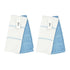 Set of 4 Rosa Cotton Rich Terry Tea Towels 42 x 62cm Light Blue