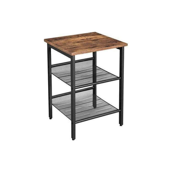 Side Table, 2 Mesh Shelves