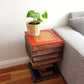 Side Table Corner Table Raintree Wood Book Stack Design w Storage Compartment