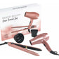 Silver Bullet Mini Hair Dryer and Straightener Iron Luxe Travel Set - Rose Gold