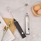 Silver Rechargeable Electric Milk Frother Handheld (3 Speeds) - Magdasmall