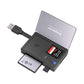 Simplecom CR309 3-Slot SuperSpeed USB 3.0 Card Reader with Card Storage Case