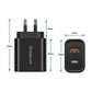Simplecom CU220 Dual Port PD 20W Fast Wall Charger USB-C + USB-A for Phone Tablet