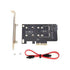 SIMPLECOM EC412 Dual M.2 (B Key and M Key) to PCI-E x4 and SATA 6G Expansion Card