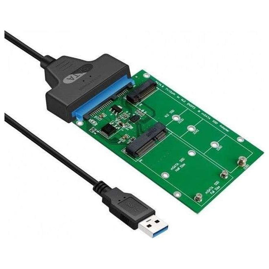 SIMPLECOM SA221 USB 3.0 to mSATA + NGFF M.2 (B Key) SSD 2 in 1 Combo Adapter