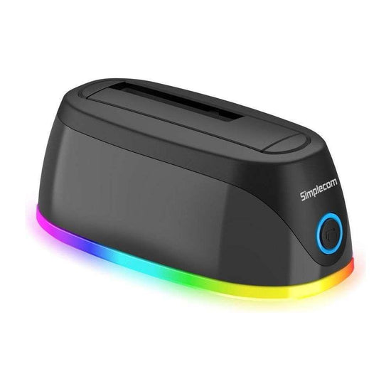 Simplecom SD336 USB 3.0 Docking Station for 2.5" and 3.5" SATA Drive with RGB Lighting