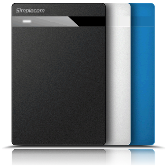 Simplecom SE203 Tool Free 2.5" SATA HDD SSD to USB 3.0 Hard Drive Enclosure Black