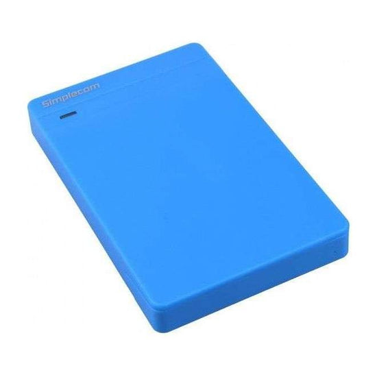 Simplecom SE203 Tool Free 2.5" SATA HDD SSD to USB 3.0 Hard Drive Enclosure Blue