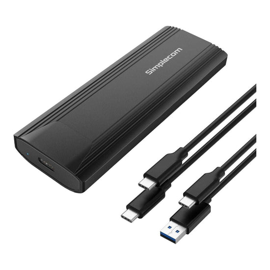 Simplecom SE504v2 NVMe / SATA Dual Protocol M.2 SSD USB-C Enclosure Tool-Free USB 3.2 Gen 2 10Gbps