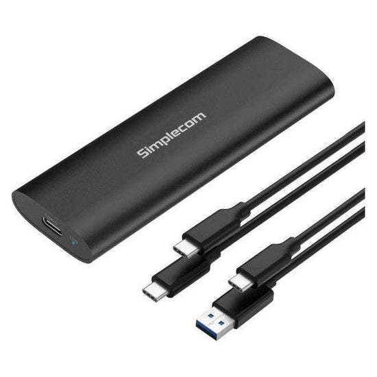 SIMPLECOM SE516 NVMe / SATA Dual Protocol M.2 SSD Tool-Free USB-C Enclosure USB 3.2 Gen 2 10Gbps