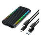 Simplecom SE525 NVMe / SATA M.2 SSD USB-C Enclosure with RGB Light USB 3.2 Gen 2 10Gbps