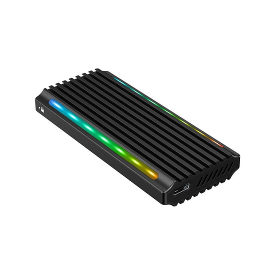 Simplecom SE525 NVMe / SATA M.2 SSD USB-C Enclosure with RGB Light USB 3.2 Gen 2 10Gbps