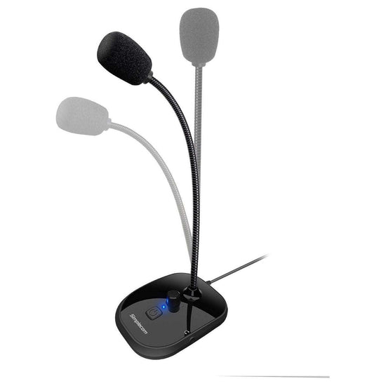 Simplecom UM360 Plug and Play USB Desktop Microphone with Headphone Jack