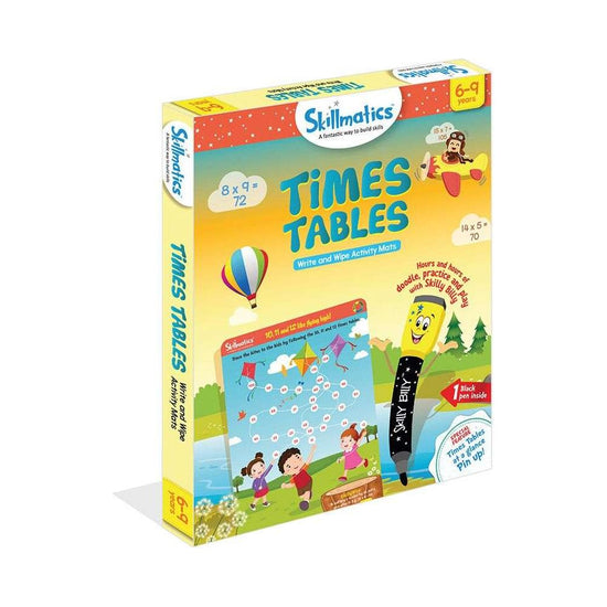 Skillmatics Times Tables - Kids Learn in Logical, Easy-To-Solve and Fun Way - Magdasmall
