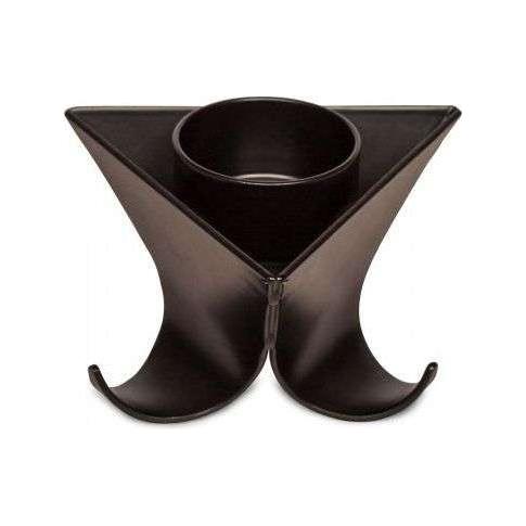 Small Decorative Black Metal Tea Light Candle Holders in Set of 3 - Magdasmall