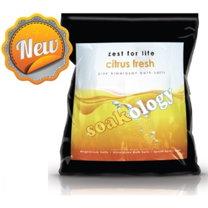 Soakology Bath Soak CITRUS FRESH 900g Zest For Life