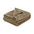 Soft Diamond Fleece Throw Rug/Blanket Latte