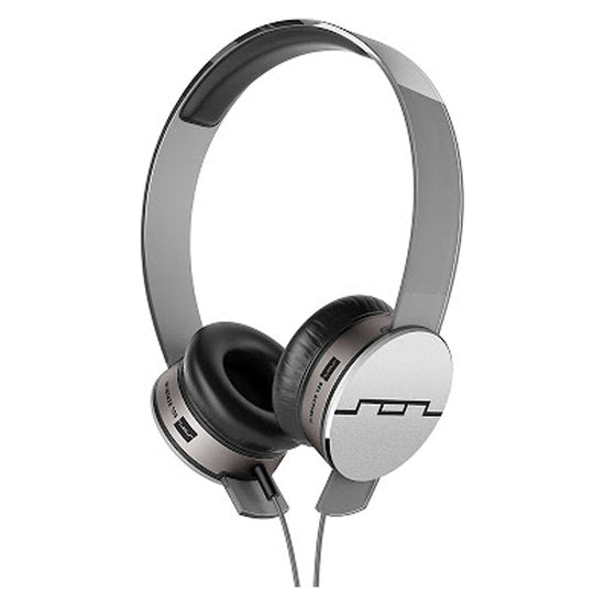 SOL Republic Tracks HD High Def V10 Headphones On Ear Wired Silver Grey