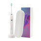 Sonic Electric Toothbrush White USB Wireless Charging Smart 5 Modes 2 Heads Case