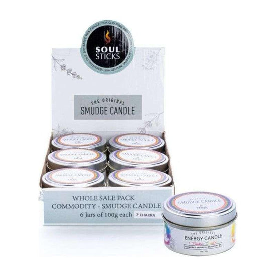 Soul Sticks 7 Chakra Smudge Candle (PRICE IS FOR ONE ITEM)