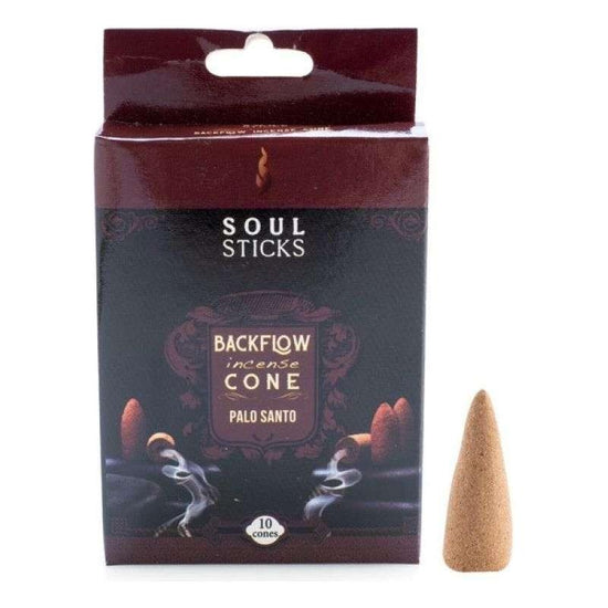 Soul Sticks Palo Santo Backflow Incense Cone - Set of 10