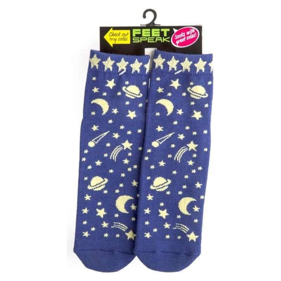 Spaced Feet Speak Socks