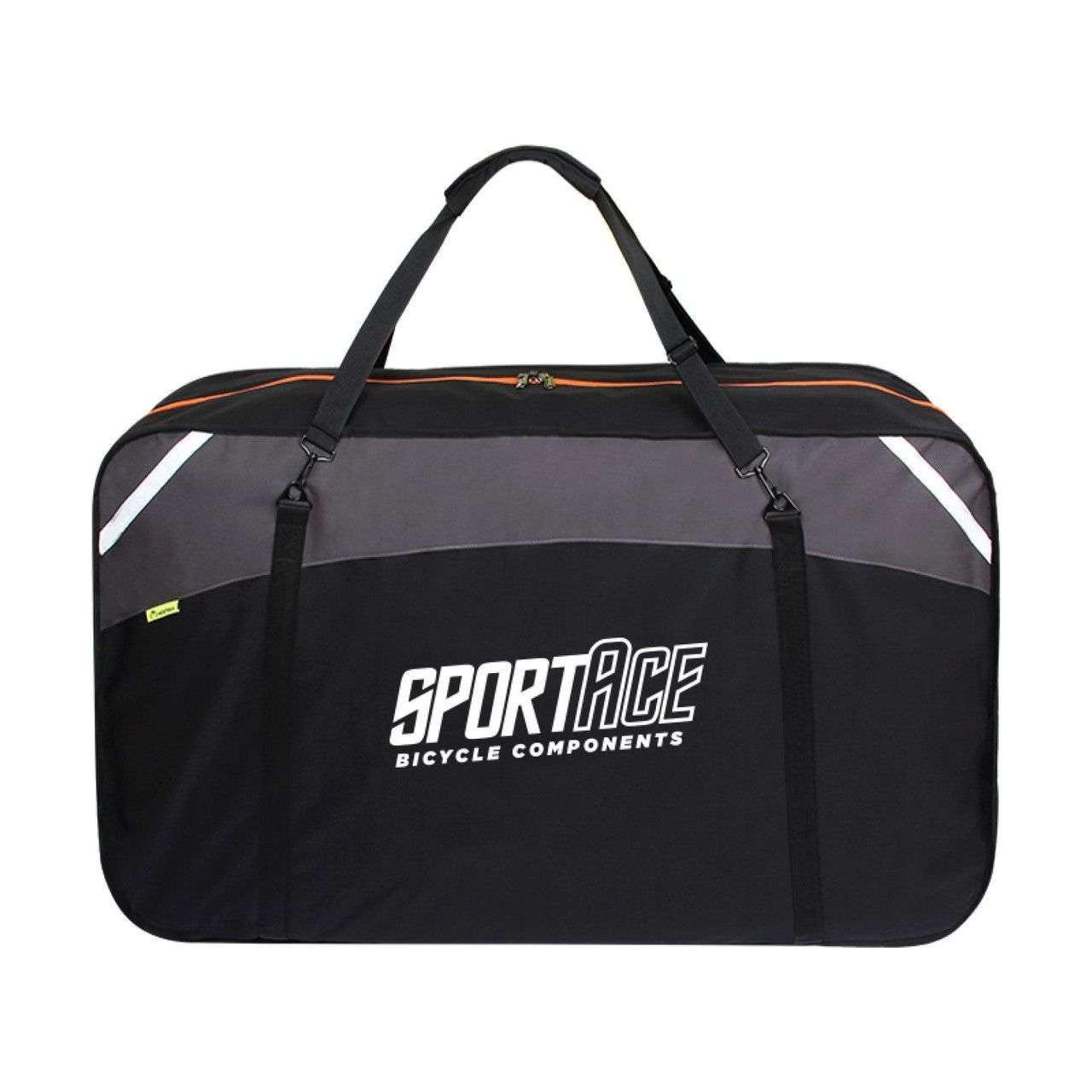 SPORTACE Bike Plane Bag Portable Soft Shell Travel Case Mountain Hybrid BMX Road Bike - 120CM X 75CM BK11- Black