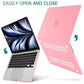 Suitable for  2023 2022 MacBook Air 13 inch case M2 Model A2681 Hard Shell Case Keyboard Cover Pink