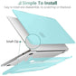 Suitable for  2023 2022 MacBook Air 13 inch case M2 Model A2681 Hard Shell Case Keyboard Cover Turquoise