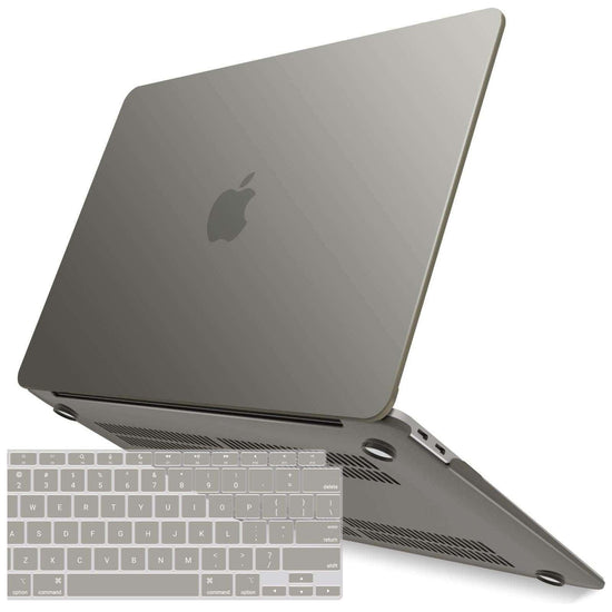 Suitable for  MacBook Air 13 Inch Case 2022 2021 2020 2019 2018, A1932, A2179, A2337 Shell Case Keyboard Cover Grey