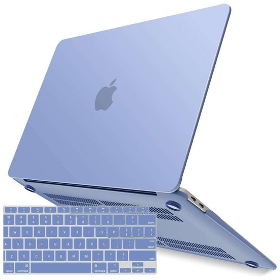 Suitable for  MacBook Air 13 Inch Case 2022 2021 2020 2019 2018, A1932, A2179, A2337 Shell Case Keyboard Cover lavender Grey