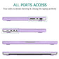 Suitable for  MacBook Pro 14 Max Inch Case 2023 2022 2021 M2 A2779 M1 A2442 Hardshell Case Keyboard Cover Purple